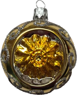 koule pr. 6cm / 6121 / reflektor zlatý